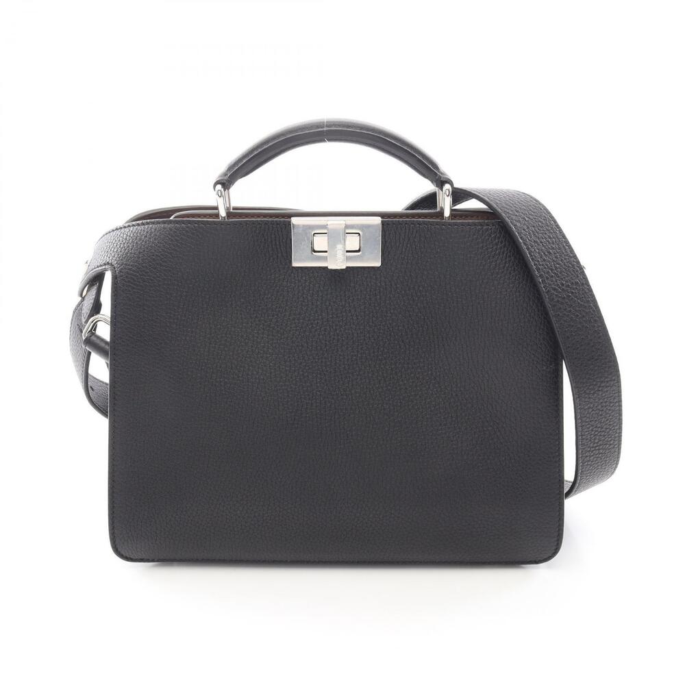 Fendi Peekaboo ISee U Handbag Leather Black